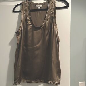 Joie silk olive colored tank